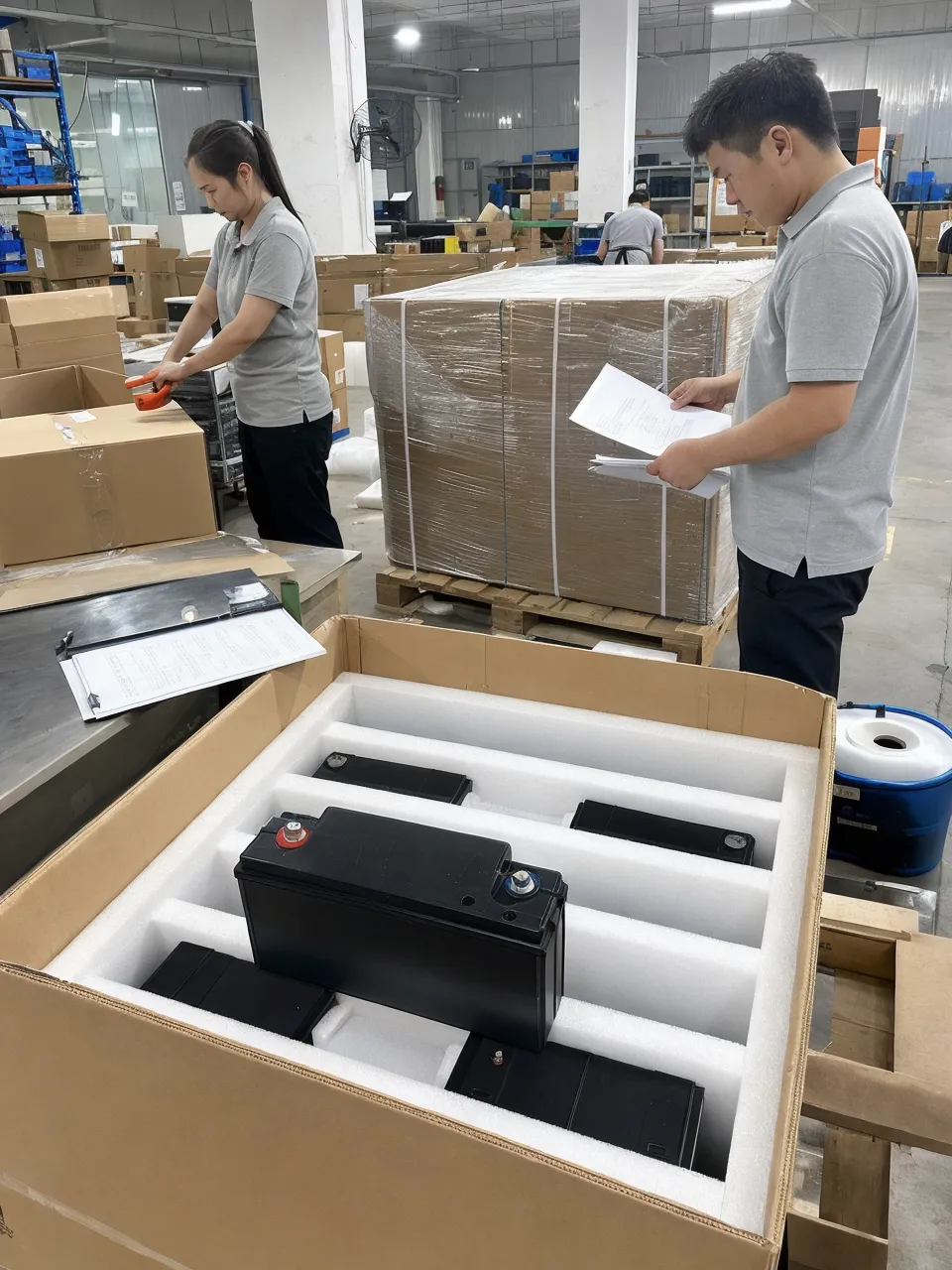 Battery export documentation and UN38.3 compliant packing for international freight