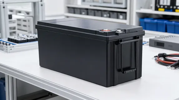 LiFePO4 12.8V solar battery with integrated BMS for premium applications