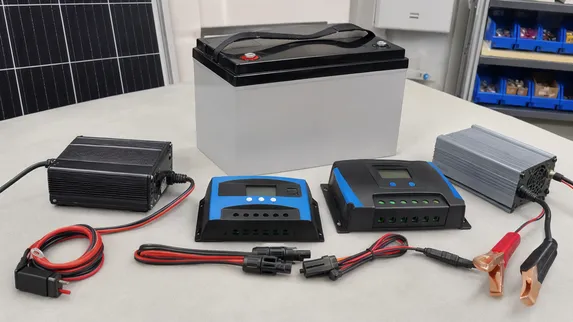 12V solar battery chargers and charge controllers matched to battery chemistries