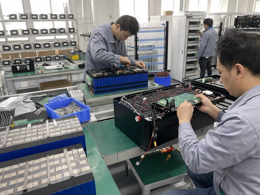 Automated cell sorting and BMS integration process for 24V 48V solar battery packs