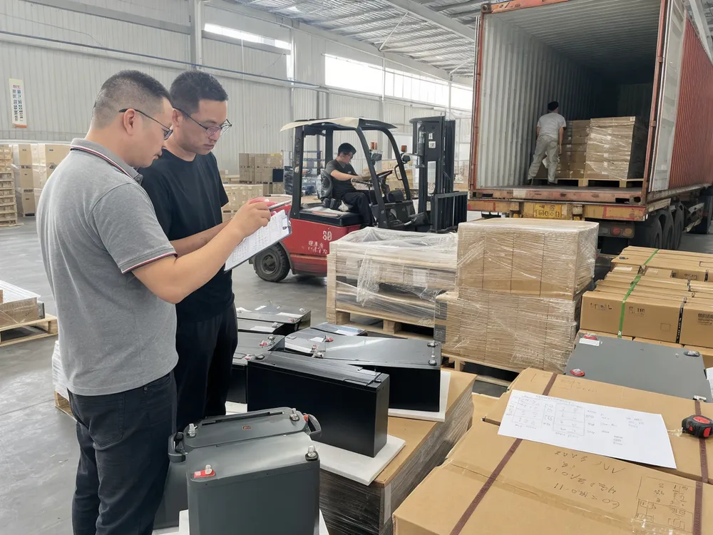 Container loading plan for mixed 24V and 48V solar battery shipments