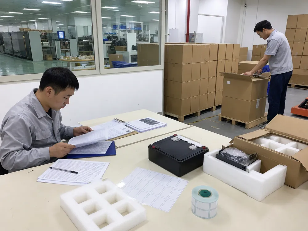 Export documentation and battery packing standards for lithium battery shipments