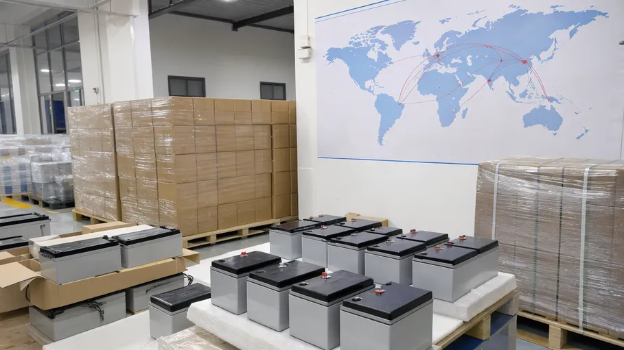 Global export markets for 24V solar batteries including Europe, Southeast Asia, Africa, South America, and Middle East