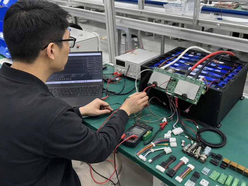 BMS board engineering customization for 48V LiFePO4 battery with CAN protocol adjustment