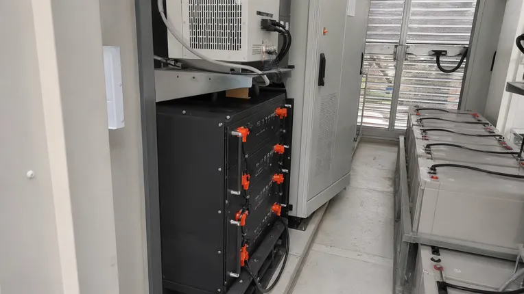 LiFePO4 battery modules replacing lead-acid banks at telecom tower site