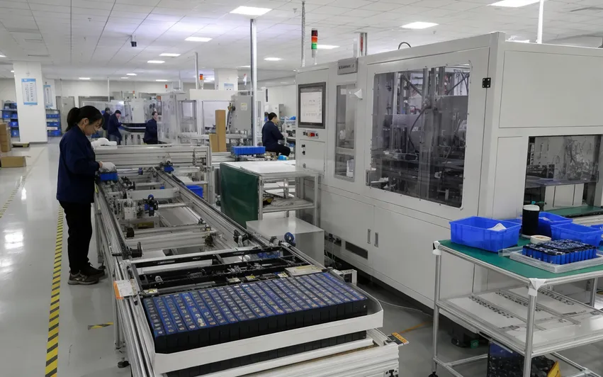 EVANBattery LiFePO4 battery pack production line with automated cell sorting
