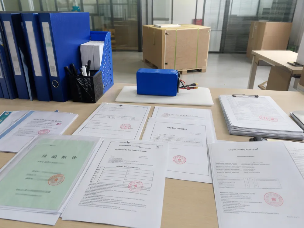 EVANBattery solar battery certification documents and compliance paperwork for export