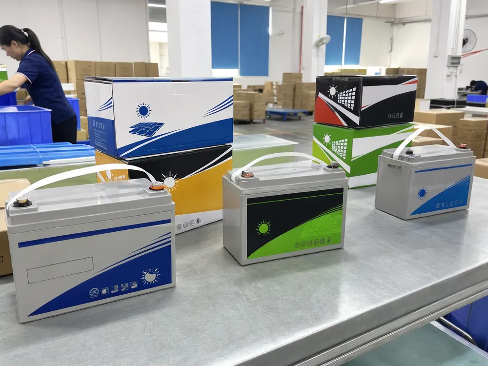 Private label 12V gel solar batteries with custom branded cartons and silk-screen labeling