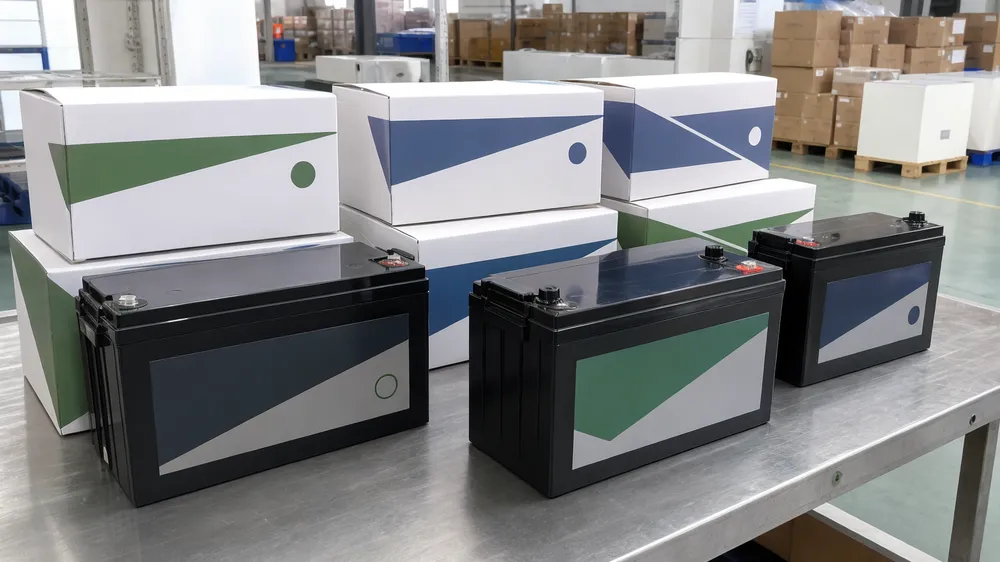 Private label gel solar battery with custom branding and packaging