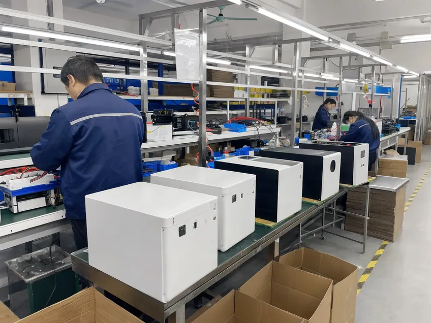 OEM/ODM custom home solar battery backup production line with branded enclosures