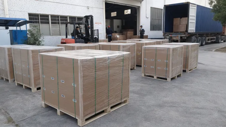 Bulk battery delivery for residential housing project with consistent packaging