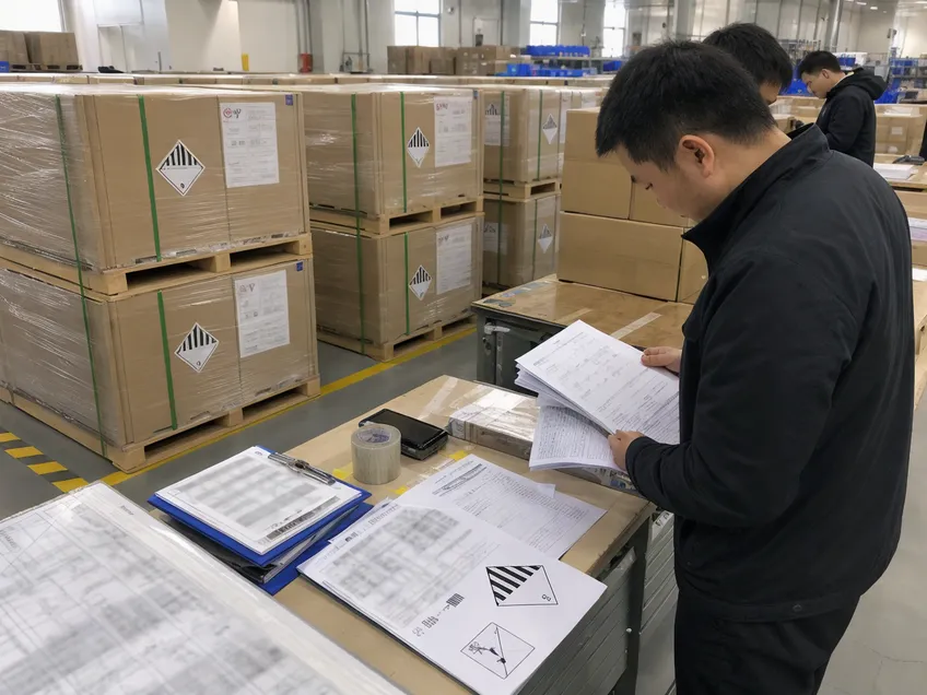 Compliance documentation and export packaging for hybrid solar battery shipments