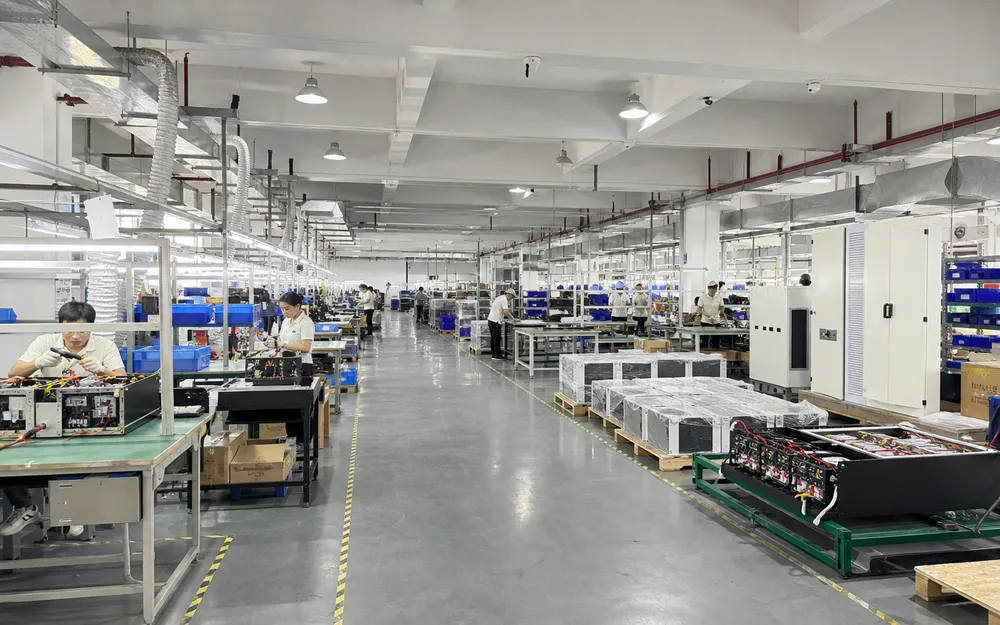 EVANBattery 9900 square meter manufacturing facility with 6 production lines for residential solar batteries