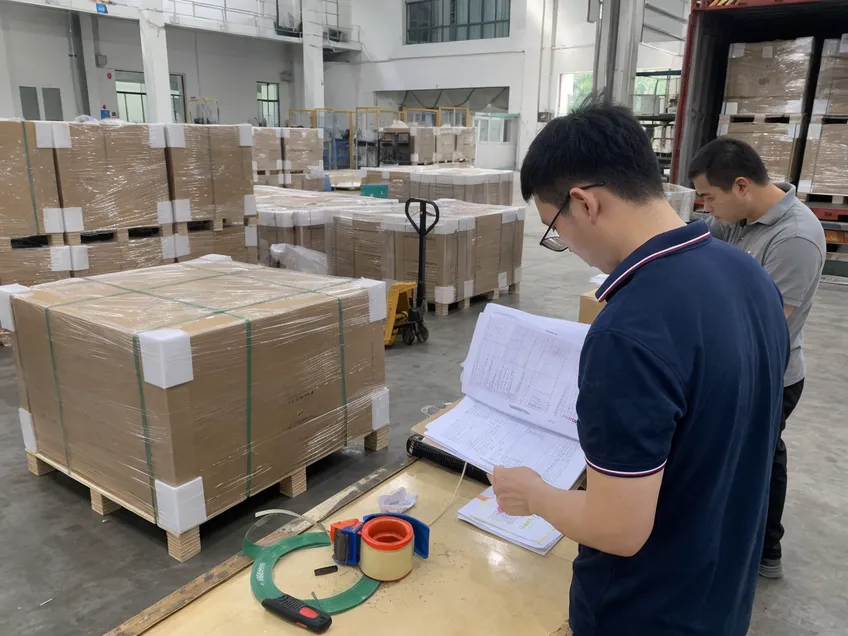 Export packaging and documentation for off-grid solar battery shipments