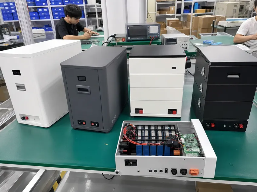 OEM battery customization options including branded enclosures and custom BMS configurations