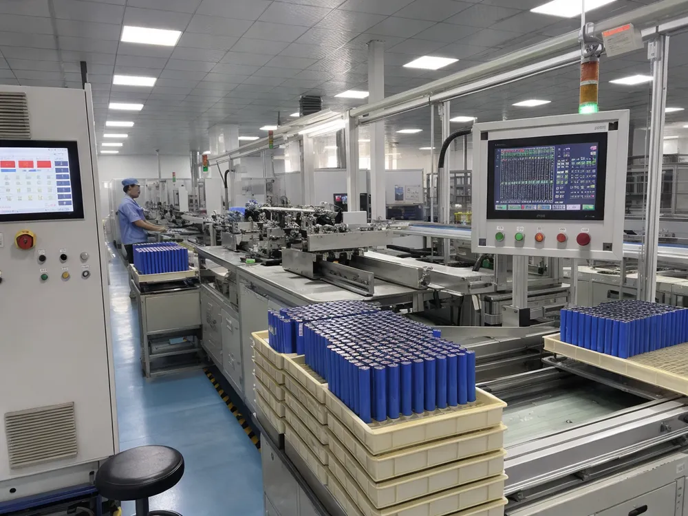 Automated cell sorting and matching system at EVANBattery factory