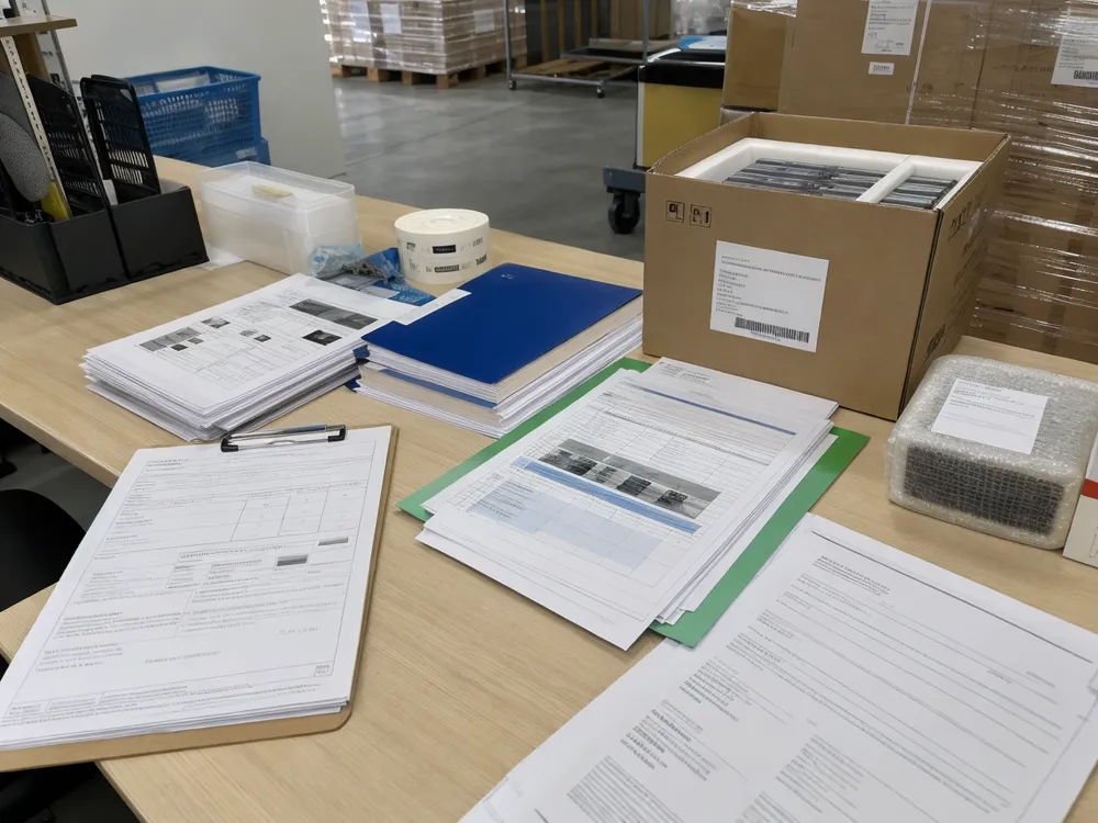 Battery export documentation including UN38.3 reports and MSDS sheets prepared before shipment
