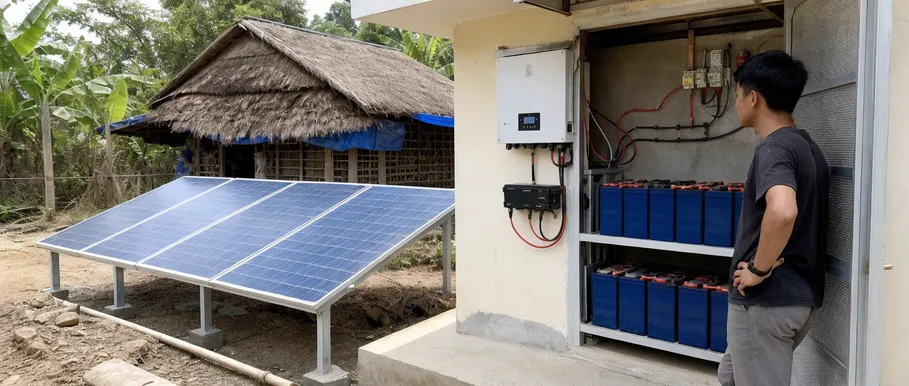 Off-grid solar battery system deployed for rural electrification program