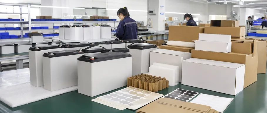 Private-label solar battery products with custom branding and packaging