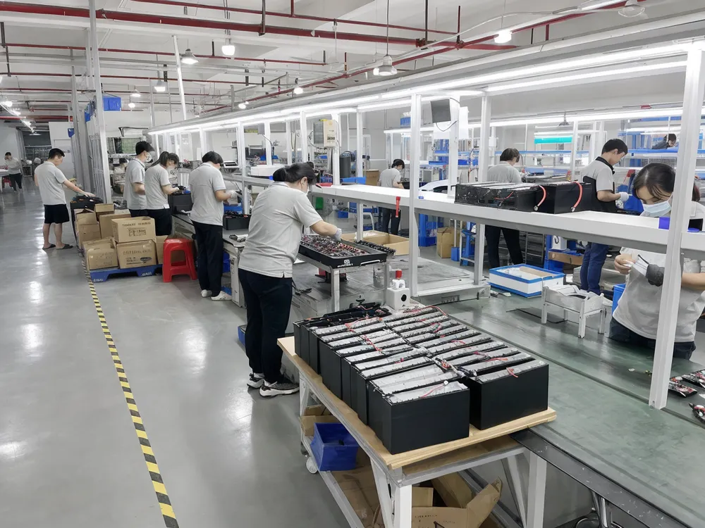 EVANBattery lithium solar battery manufacturing facility in Zhongshan, Guangdong