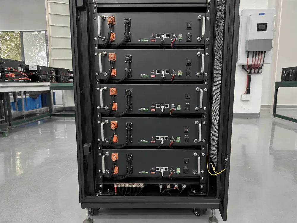 48V LiFePO4 solar battery rack-mount system with CAN bus communication
