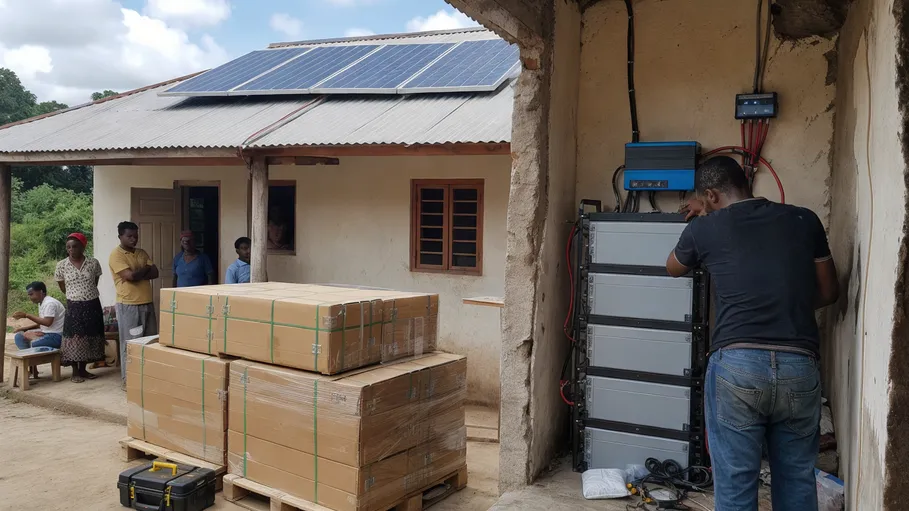 Off-grid LiFePO4 solar battery deployment for solar home systems in emerging markets