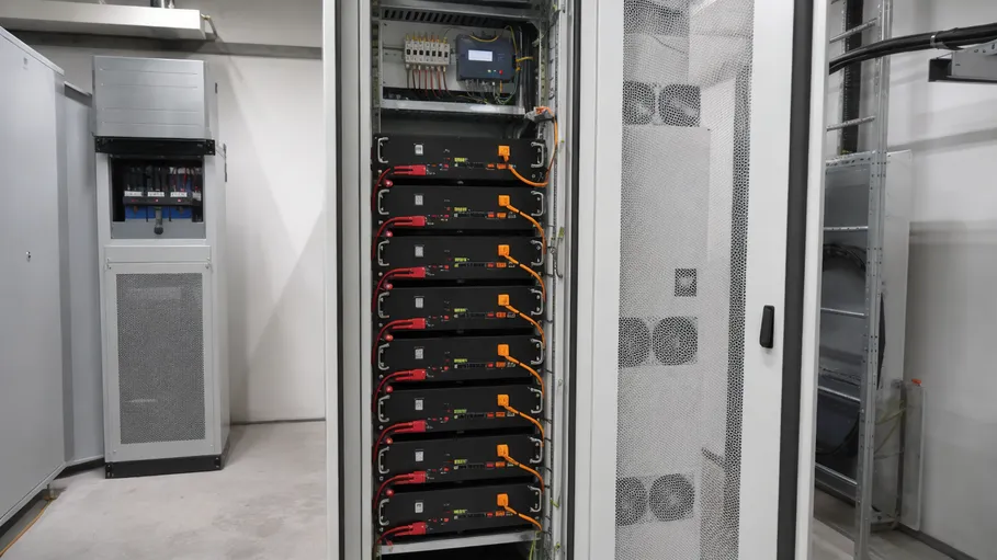 48V rack-mount LiFePO4 battery configuration for telecom tower backup with RS485 monitoring