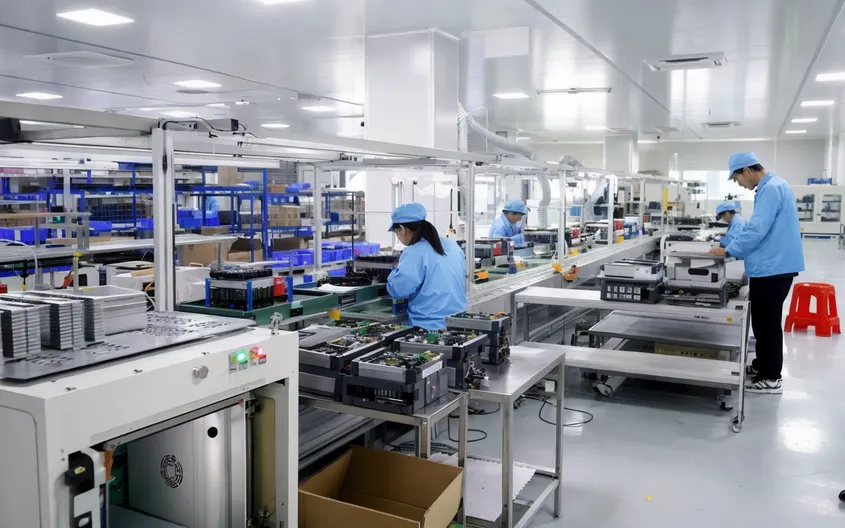 EVANBattery 9900m² factory in Zhongshan with automated portable solar battery production lines