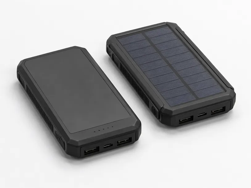 Custom logo solar power bank for corporate promotional gift programs