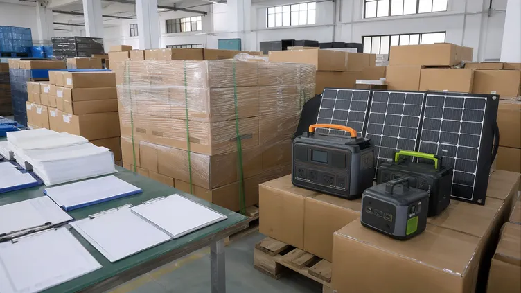 Camping solar batteries stocked for emergency preparedness with UN38.3 documentation