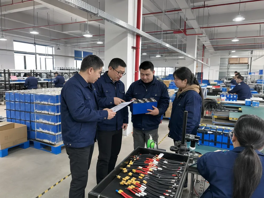 EVANBattery solar battery production facility and engineering team