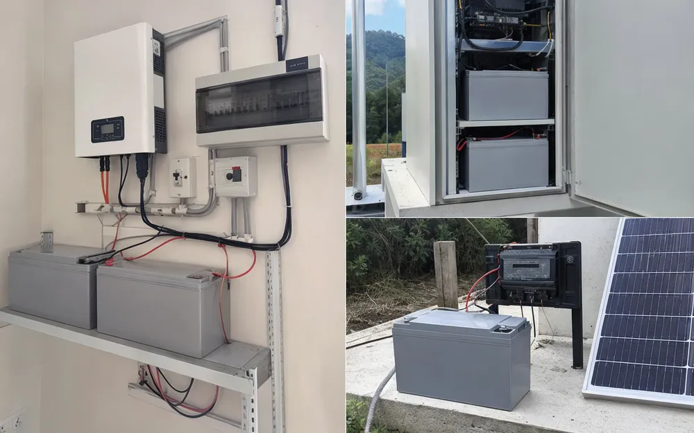 100Ah solar batteries deployed across telecom, residential backup, and off-grid solar kit applications