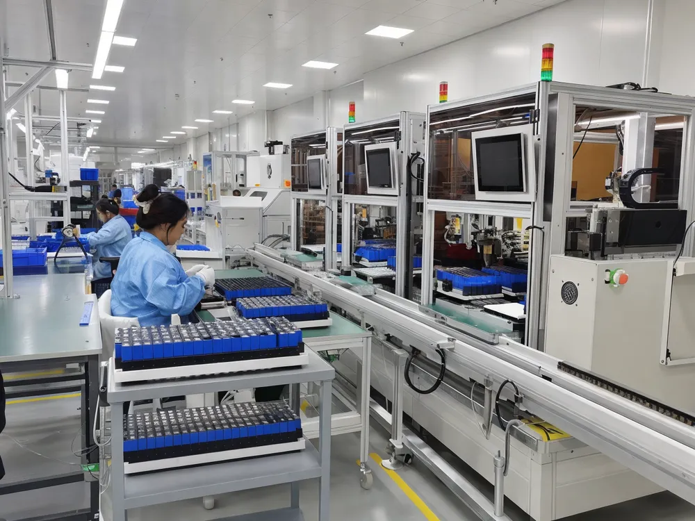 Automated cell sorting and matching line for 48V LiFePO4 battery pack production