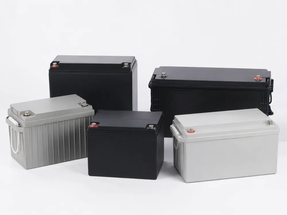200Ah solar battery units in 12V and 24V configurations, LiFePO4 and gel chemistry