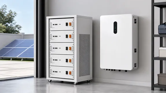 10kW kWh solar battery system in rack and wall-mount LiFePO4 configurations