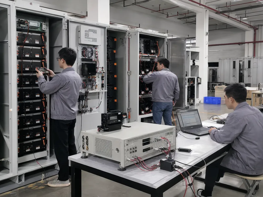 Battery system integration testing and QC verification at EVANBattery factory