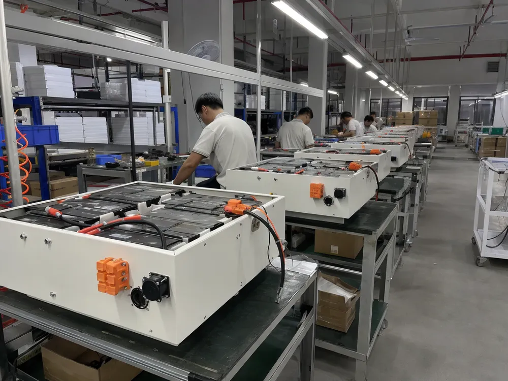 EVANBattery factory production line ready for custom solar battery storage orders