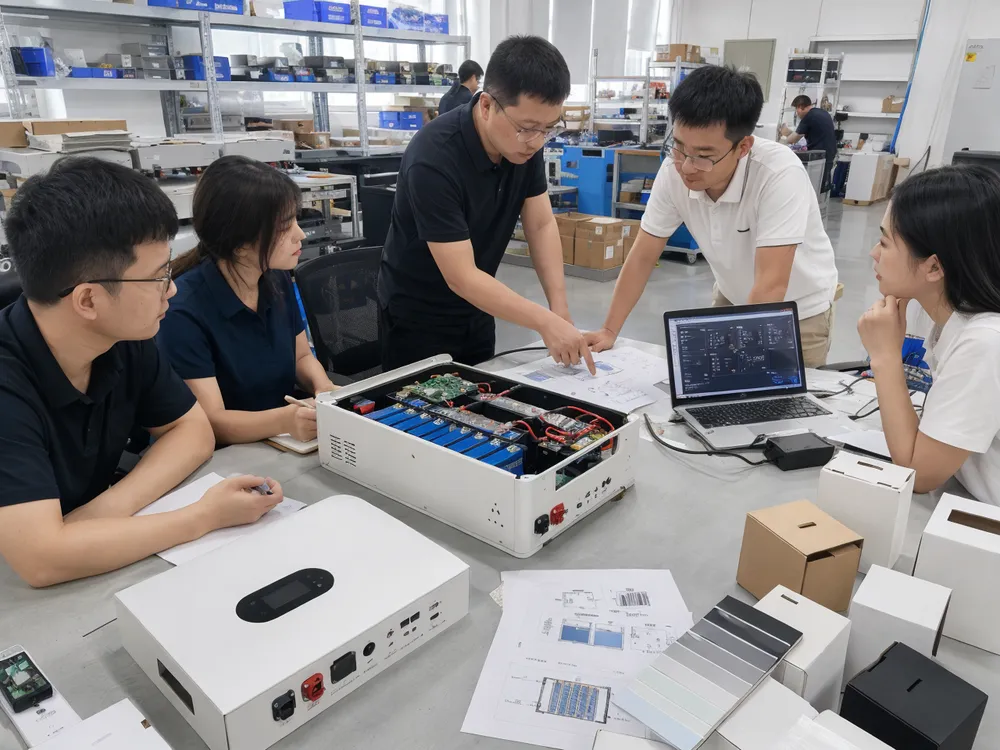 OEM/ODM custom solar battery storage development and branding process