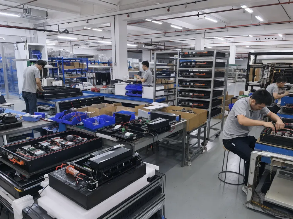 EVANBattery solar battery storage production facility in Zhongshan, Guangdong