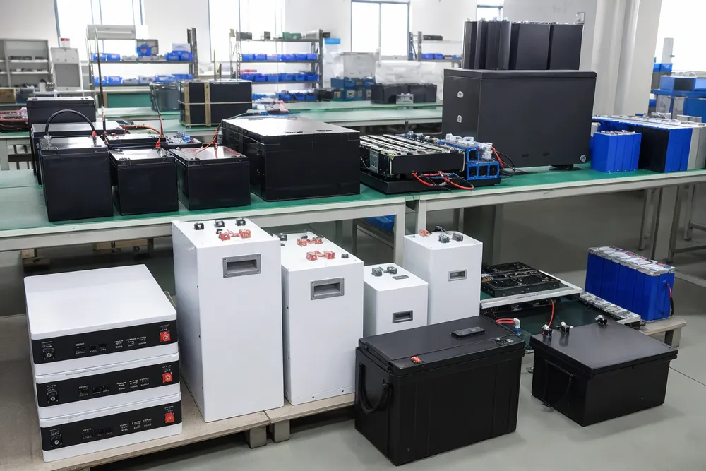 Solar battery backup packs manufactured by EVANBattery — LiFePO4 and lead-acid configurations