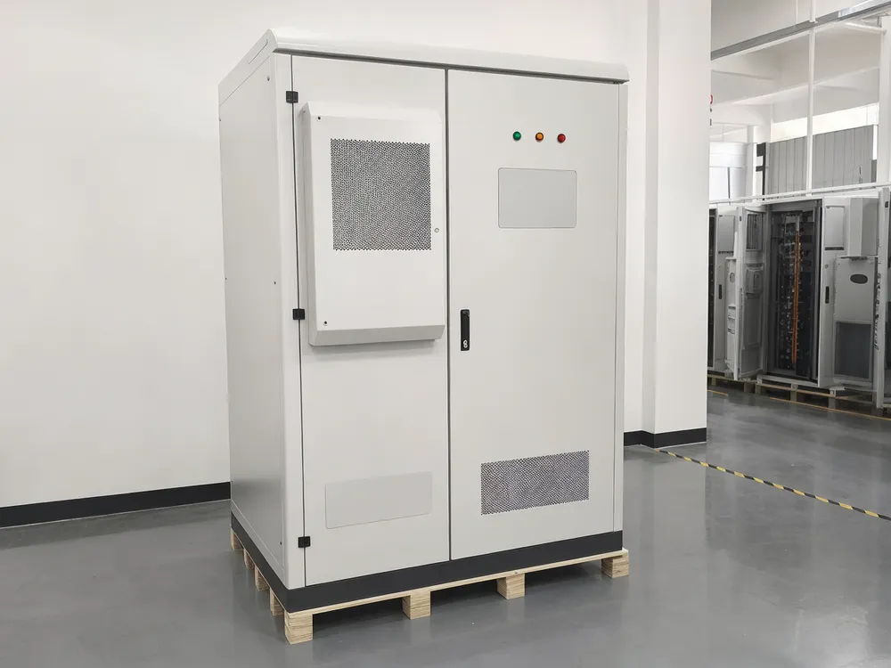 Custom three-phase battery cabinet with OEM branding and labeling options