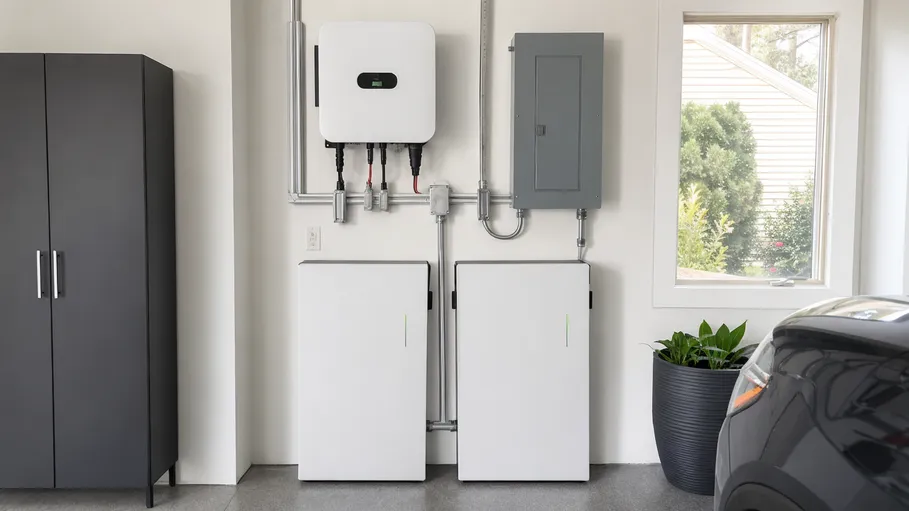 Residential solar-storage package with hybrid inverter and DC-coupled battery
