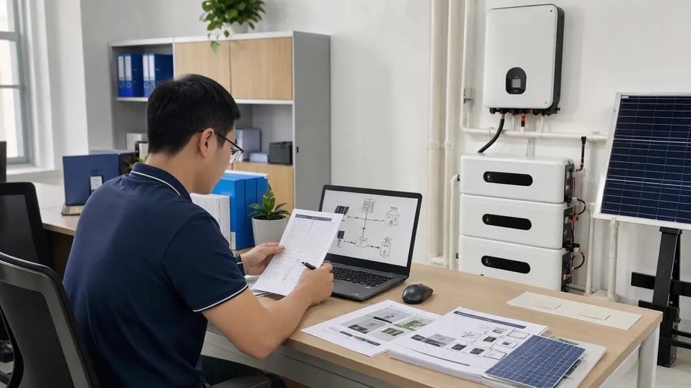 EVANBattery hybrid solar battery system RFQ checklist overview