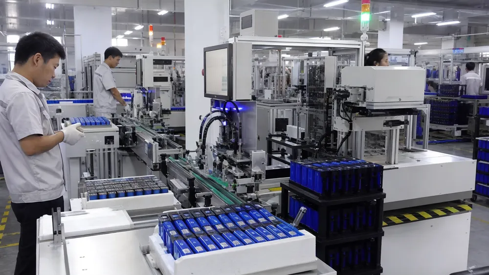 Automated cell sorting and matching on EVANBattery production line