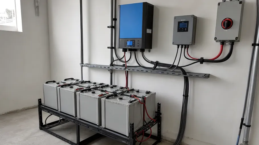 24V off-grid solar battery system for telecom towers, water pumps, and multi-room installations