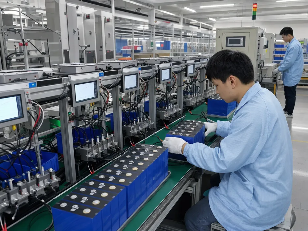 Automated cell sorting and matching process for RV LiFePO4 battery packs